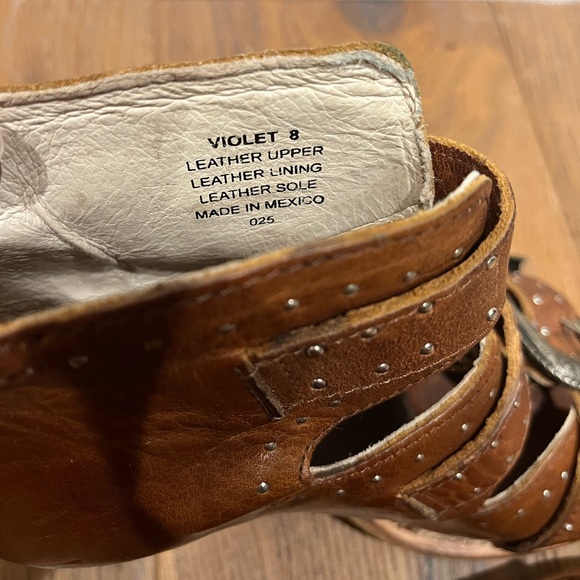 FREEBIRD BY STEVEN VIOLET BOOTIE SANDAL SIZE 8 - Picture 5 of 6